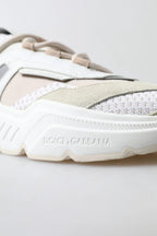 Sneakers Weiß Beige Leder Sport DAYMASTER Schuhe