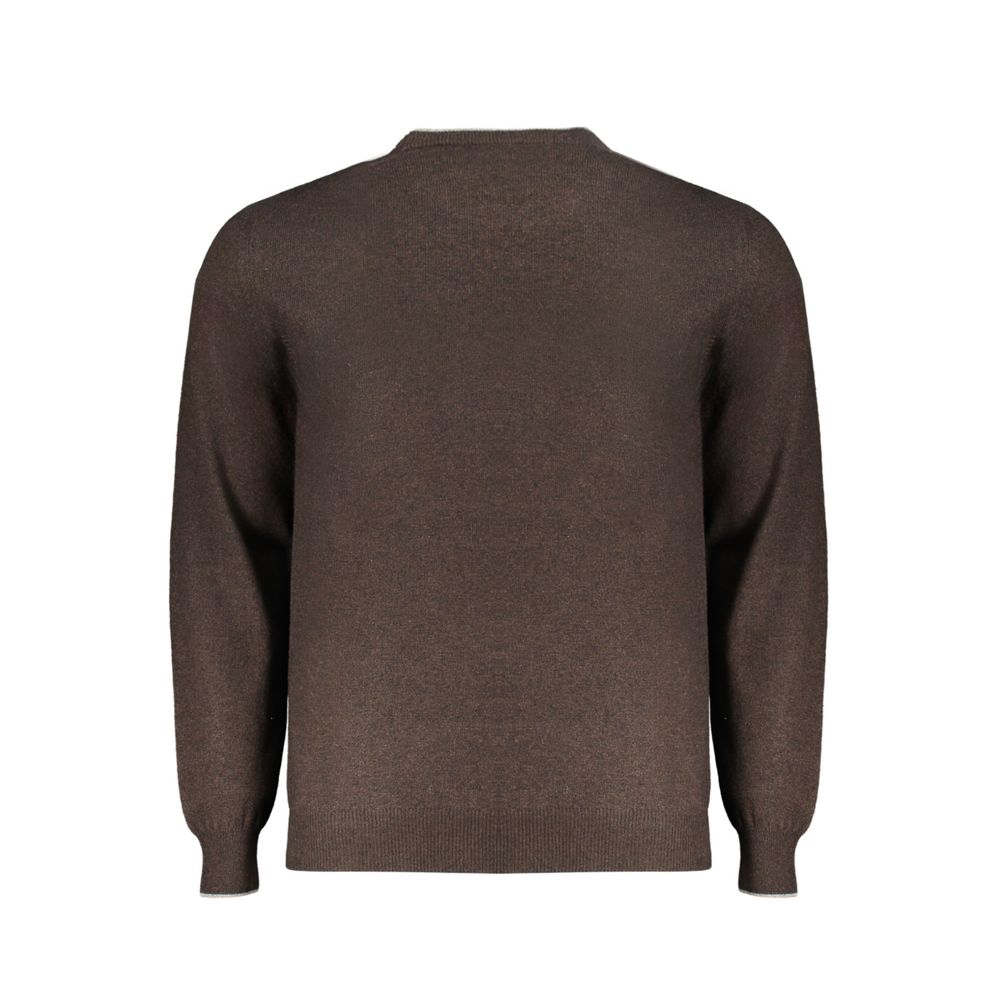 Brauner Wollpullover für Herren