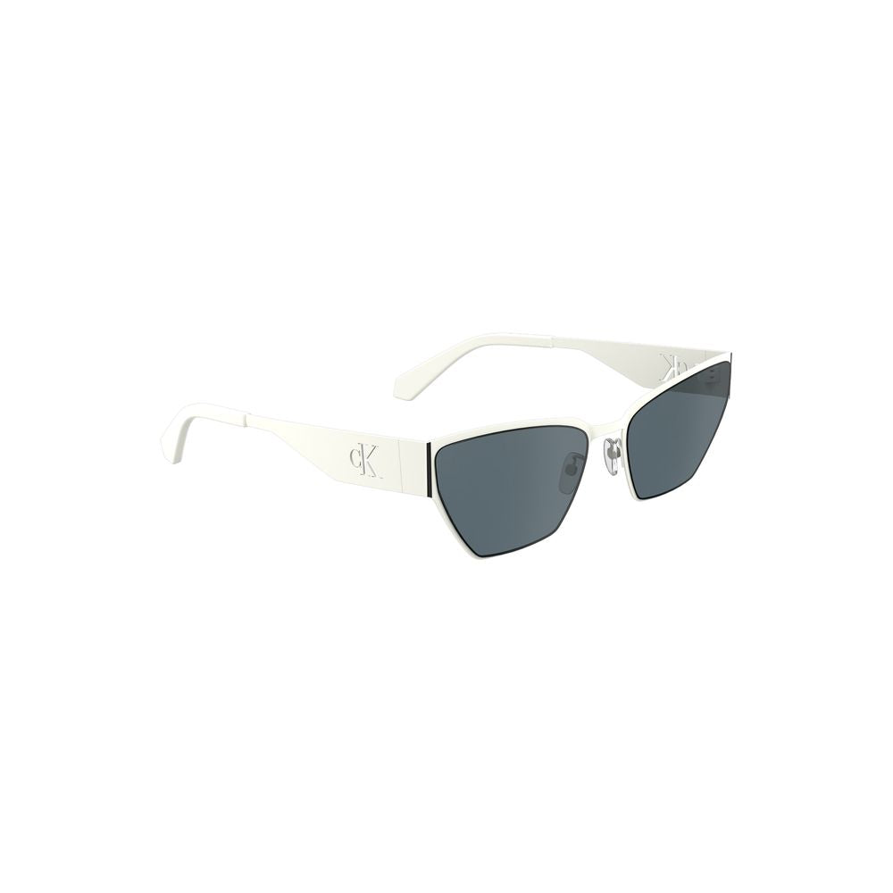 Sonnenbrille für Damen aus Weißmetall
