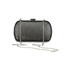 Schwarze Damenhandtasche aus Polyurethan