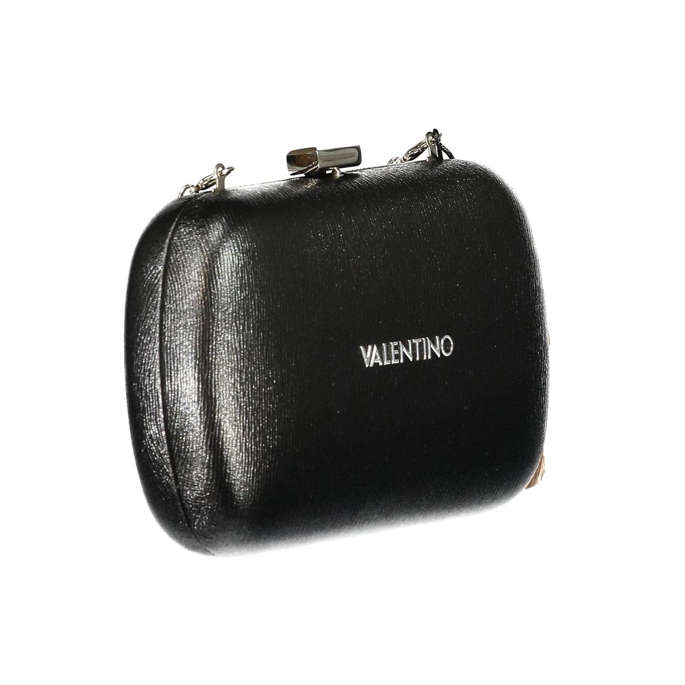 Schwarze Damenhandtasche aus Polyurethan