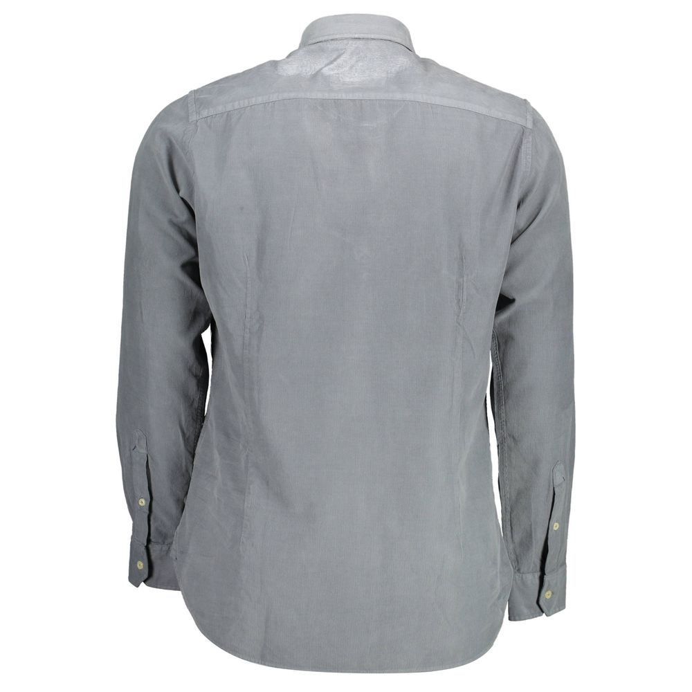 Herrenhemd aus blauer Baumwolle