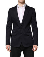 Dunkelblaues Baumwoll-Sakko (Blazer) TAORMINA