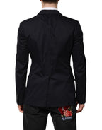 Dunkelblaues Baumwoll-Sakko (Blazer) TAORMINA