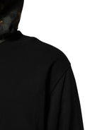 Black Camouflage Hooded Sweatshirt Sweater