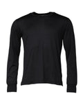 Dunkelblauer Herrenpullover aus Seide mit Rundhalsausschnitt