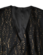Black Lurex Dress Formal Men Waistcoat Vest