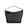 Schwarze Damenhandtasche aus Polyurethan