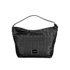 Schwarze Damenhandtasche aus Polyurethan