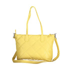 Borsa da donna in poliuretano giallo
