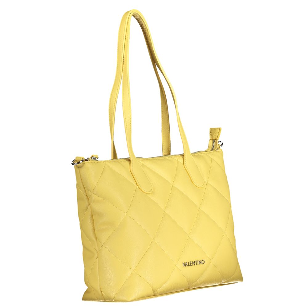 Borsa da donna in poliuretano giallo