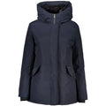 Blaue Baumwoll-Jacke für Damen