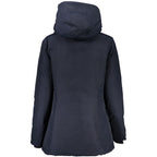 Blaue Baumwoll-Jacke für Damen