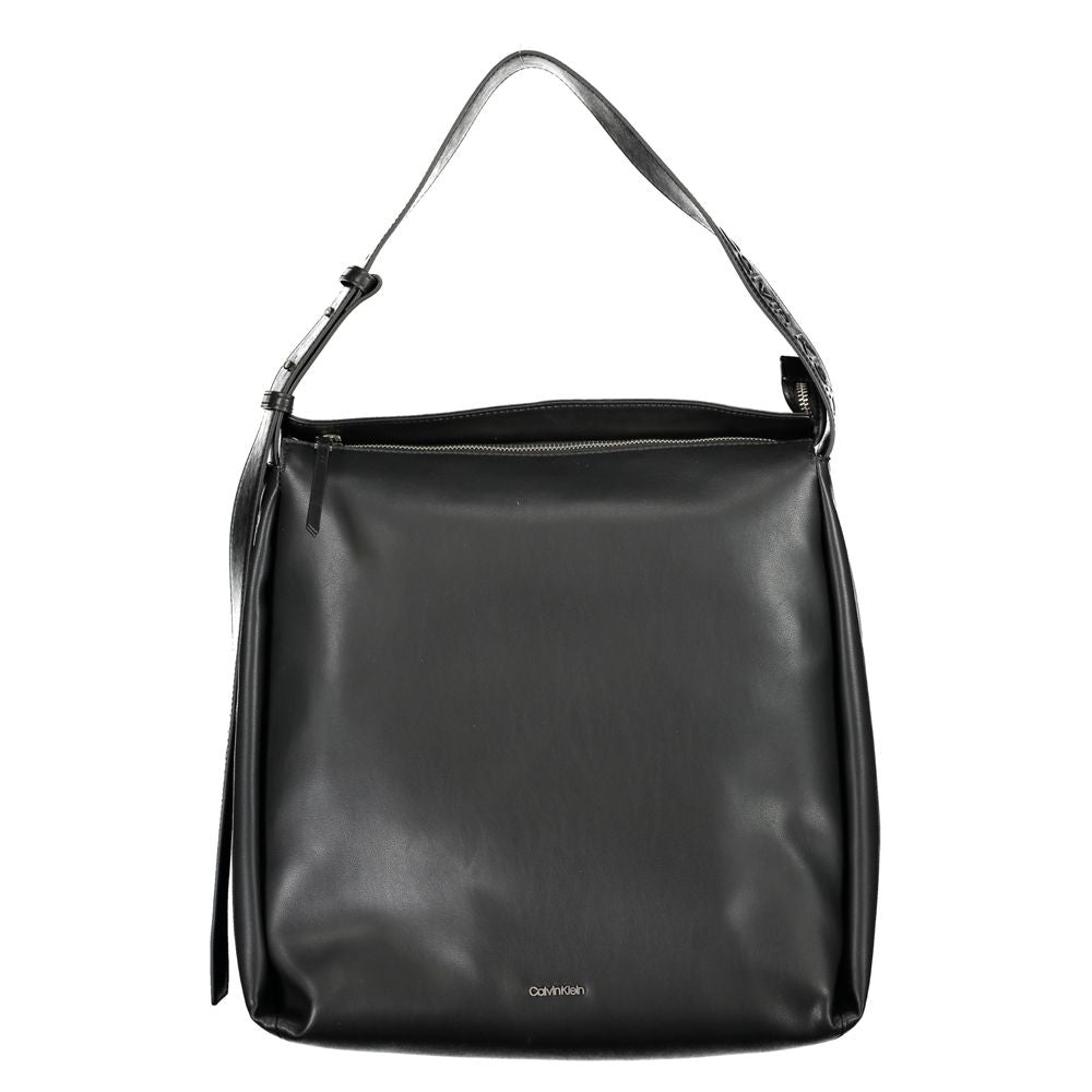 Black Polyester Women's Bag
