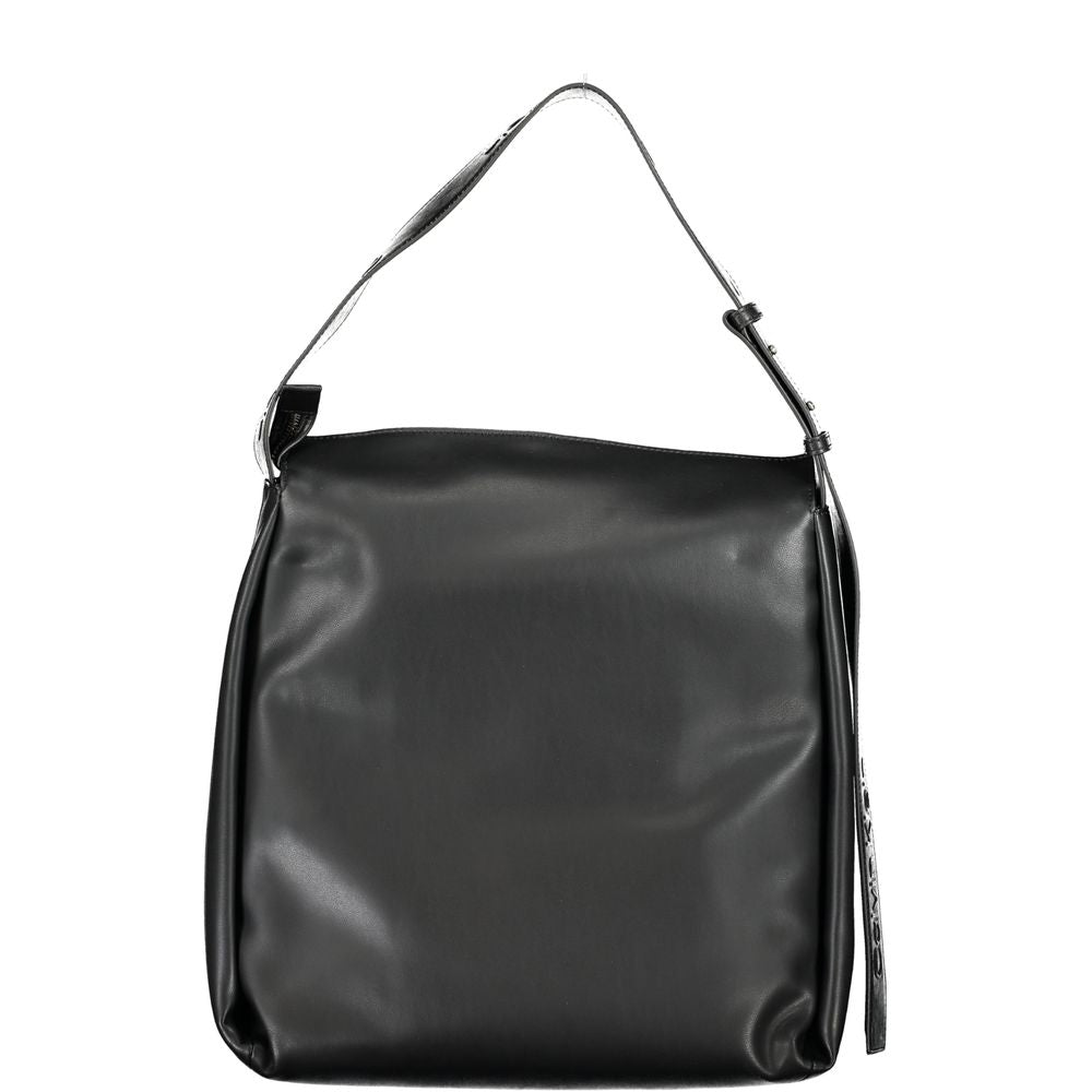 Black Polyester Women's Bag