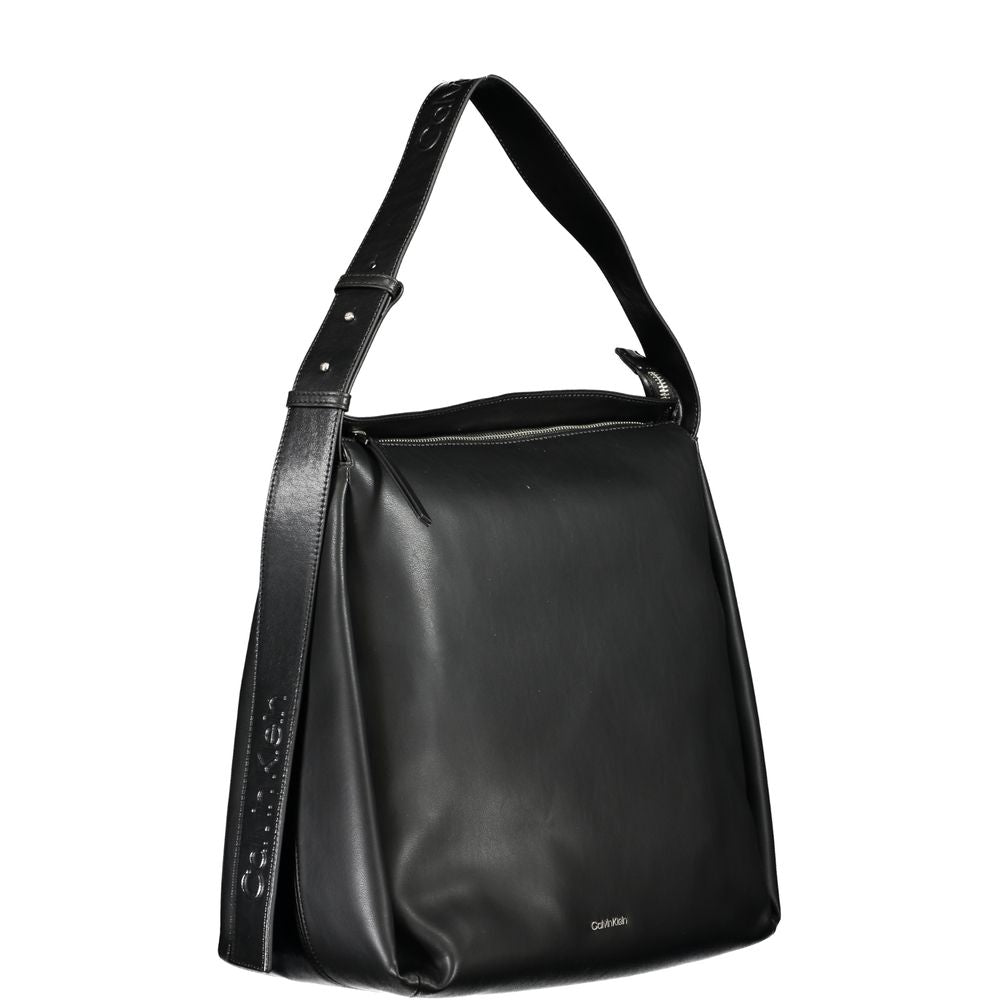 Black Polyester Women's Bag