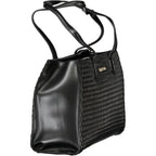 Black Polyurethane Women's Bag
