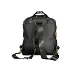 Schwarzer Damenrucksack aus Polyurethan