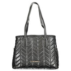 Black Polyurethane Women's Bag
