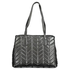 Black Polyurethane Women's Bag