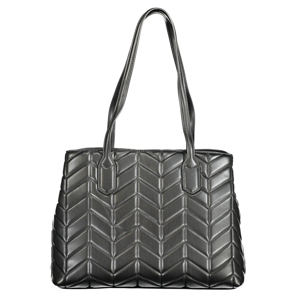Black Polyurethane Women's Bag