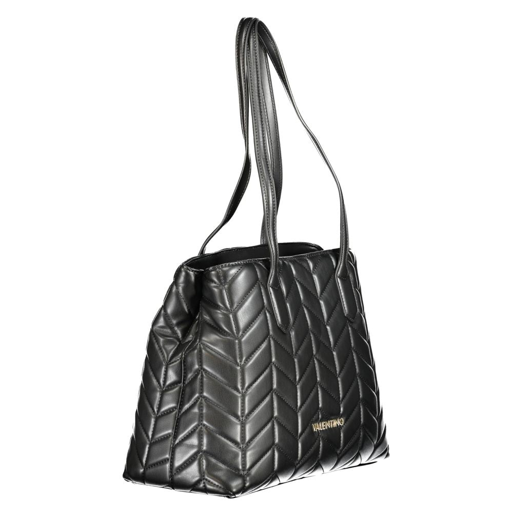 Black Polyurethane Women's Bag