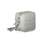 Damenhandtasche aus grauem Polyurethan