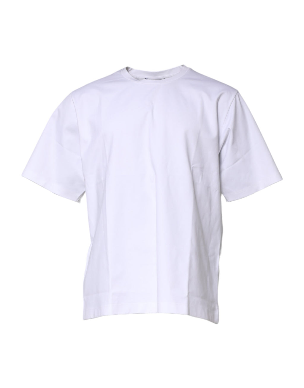 T-shirt girocollo maniche corte in cotone bianco
