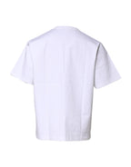 T-shirt girocollo maniche corte in cotone bianco
