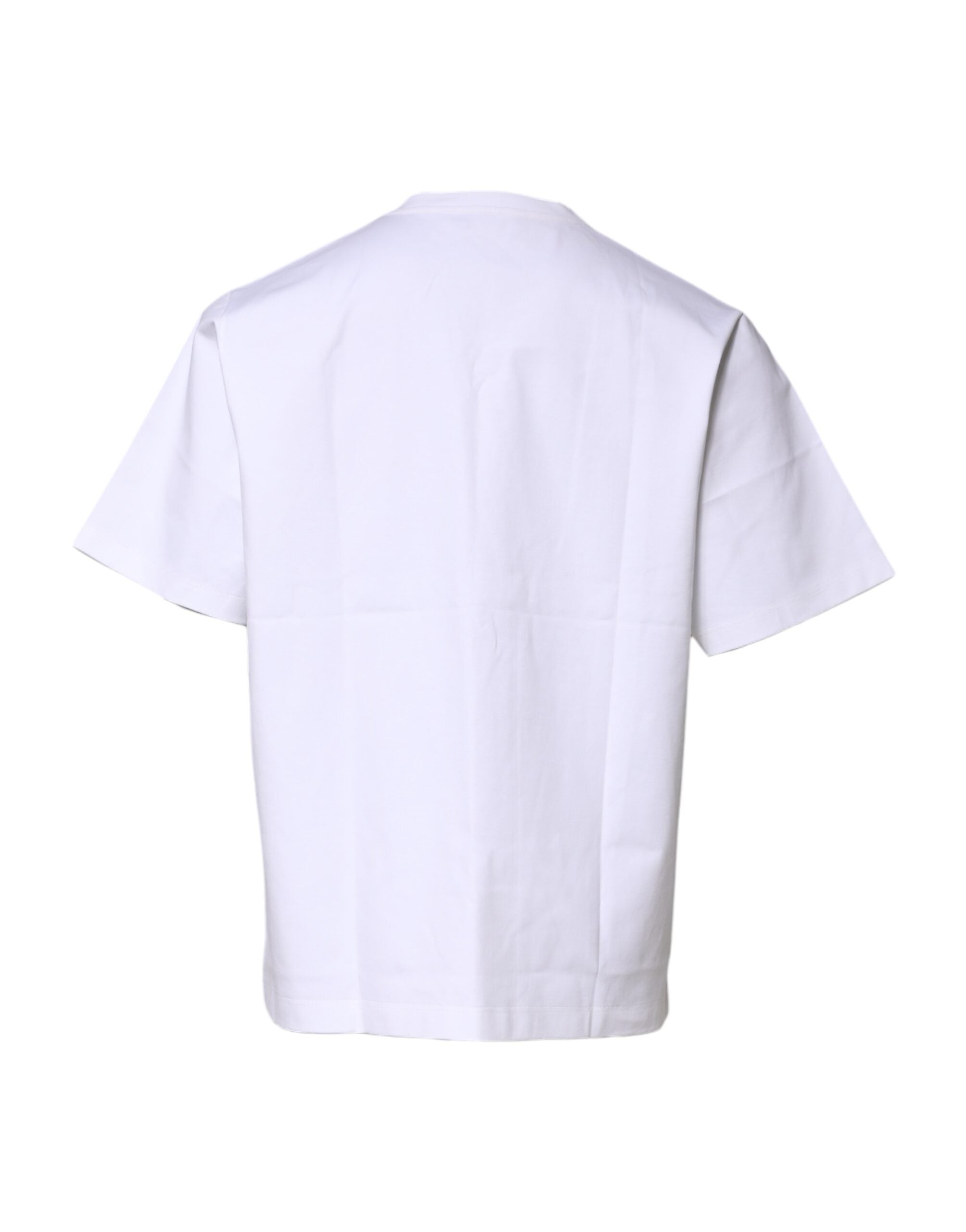 T-shirt girocollo maniche corte in cotone bianco