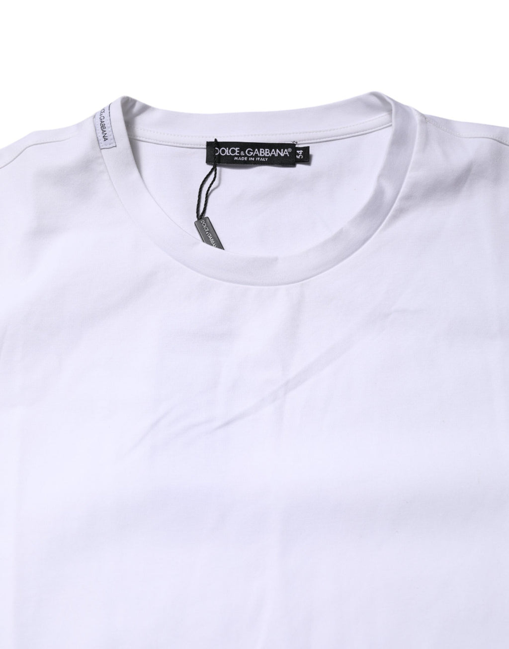 T-shirt girocollo maniche corte in cotone bianco
