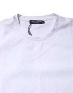 T-shirt girocollo maniche corte in cotone bianco
