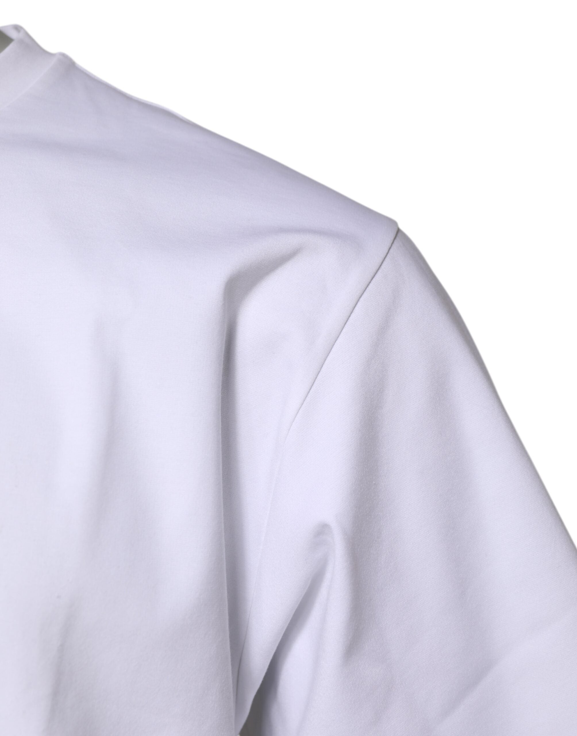 T-shirt girocollo maniche corte in cotone bianco