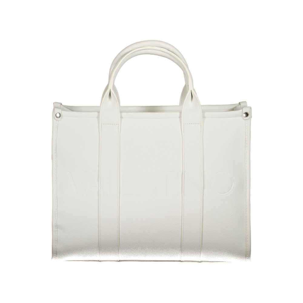 Weiße Damenhandtasche aus Polyurethan