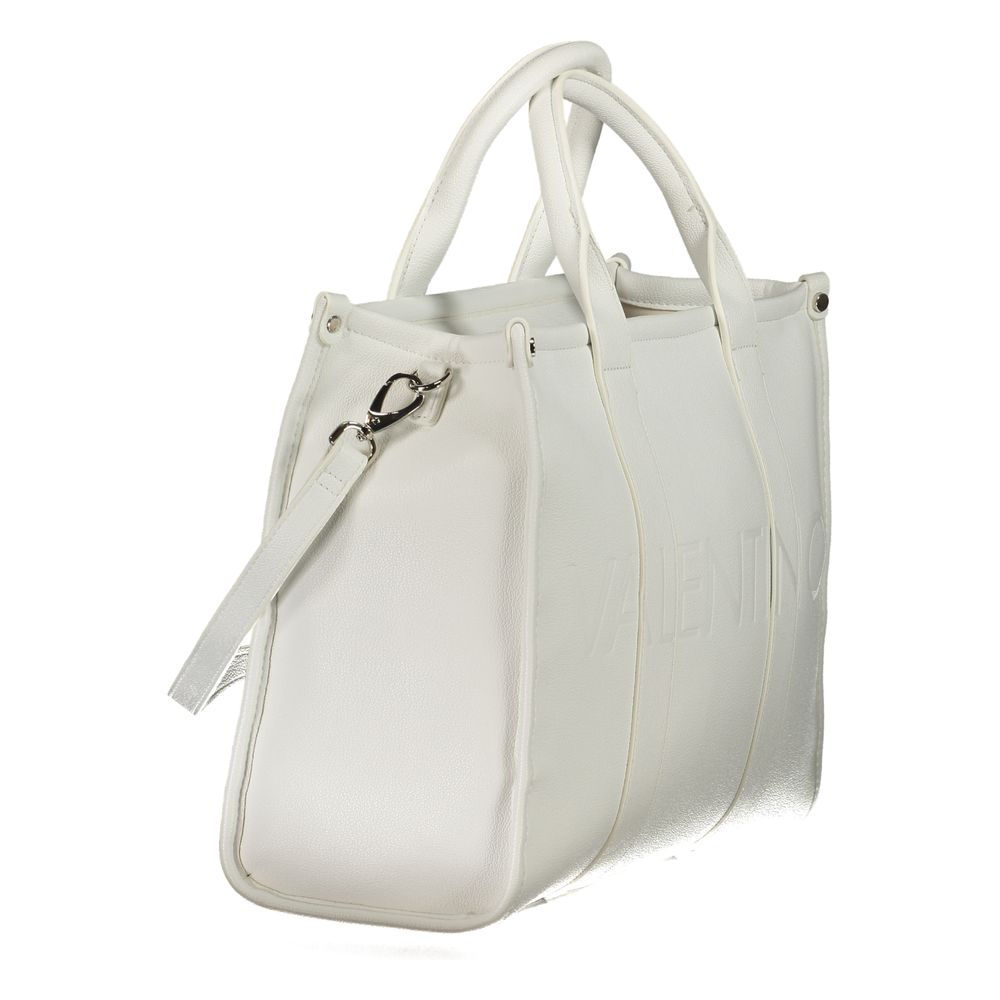 Weiße Damenhandtasche aus Polyurethan