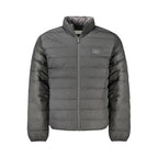 Schwarze Polyamid-Herrenjacke