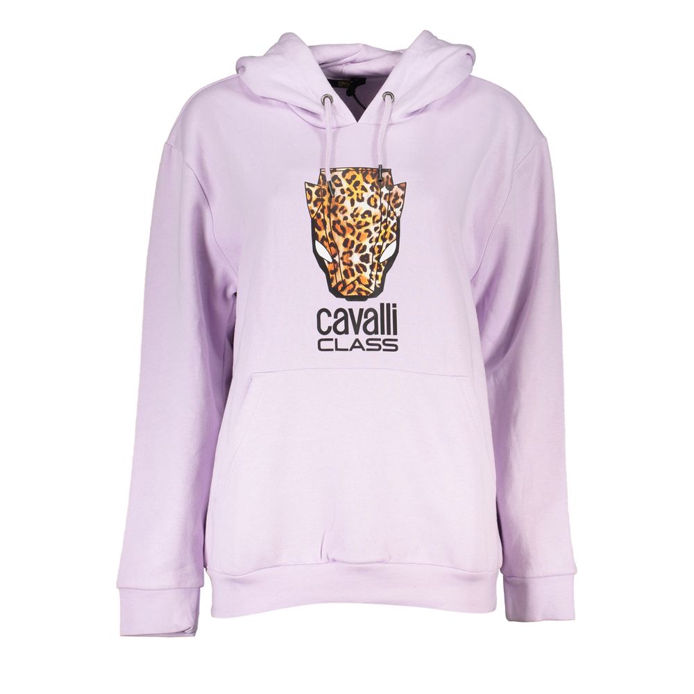 Veilchenfarbenes Polyester-Sweatshirt für Damen