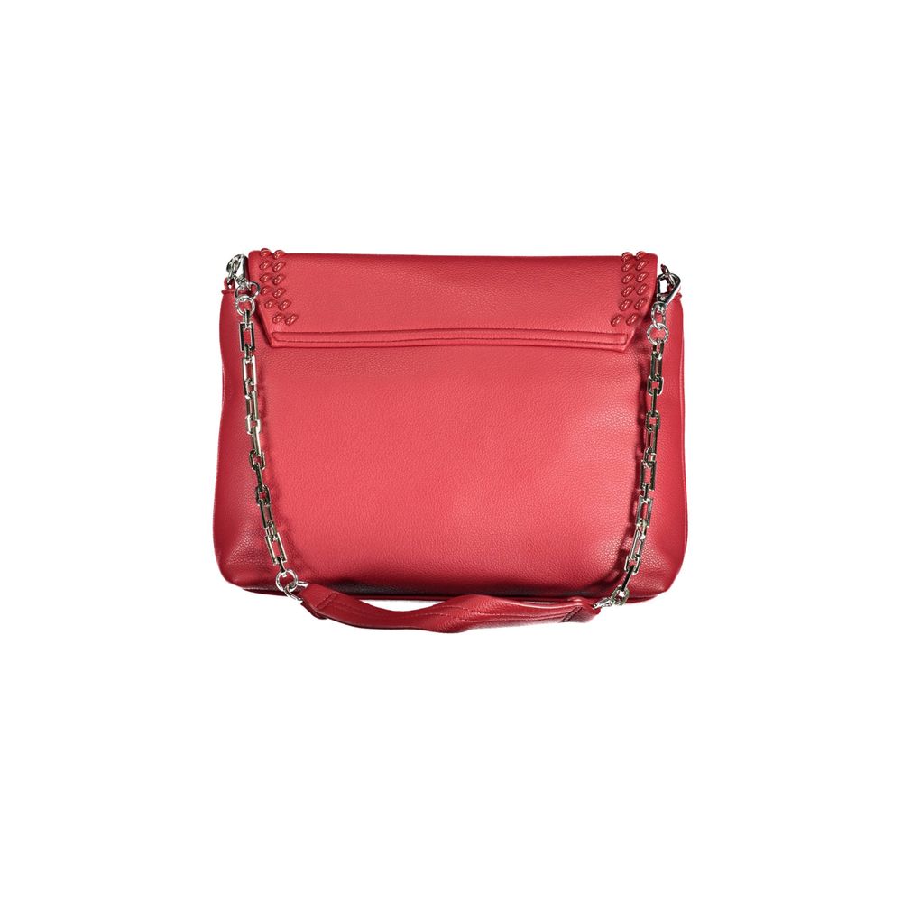 Rote Damenhandtasche aus Polyurethan