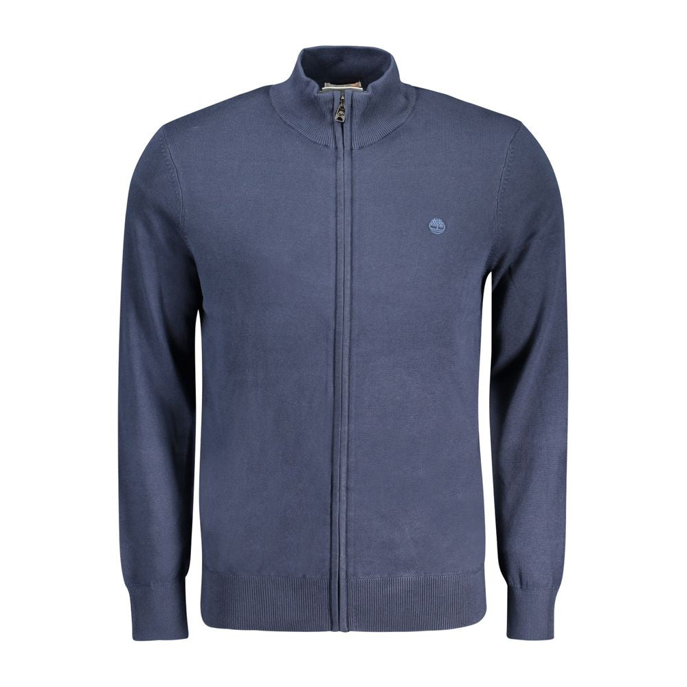 Blaue Strickjacke für Herren aus Bio-Baumwolle