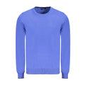 Blauer Baumwollpullover für Herren
