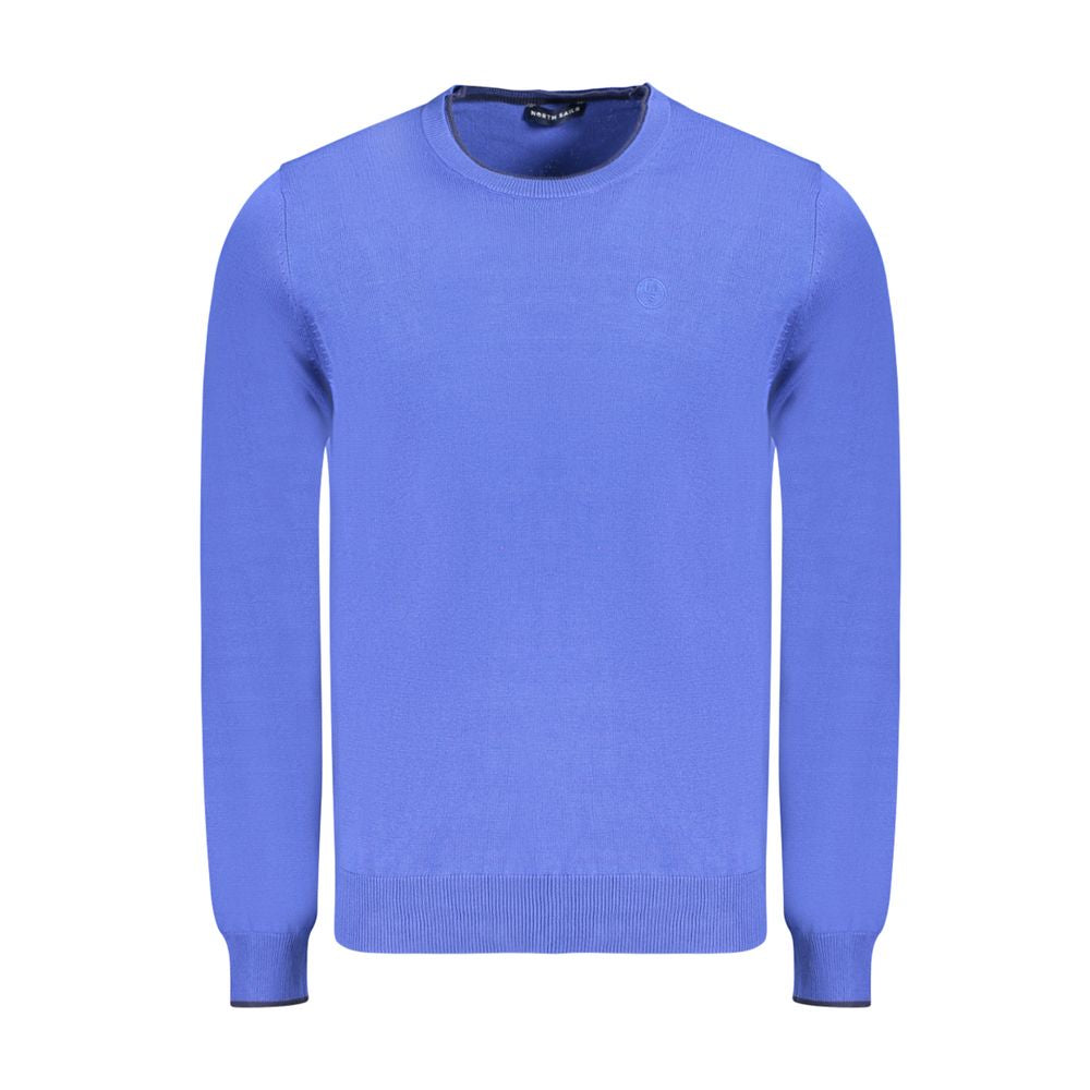 Blauer Baumwollpullover für Herren