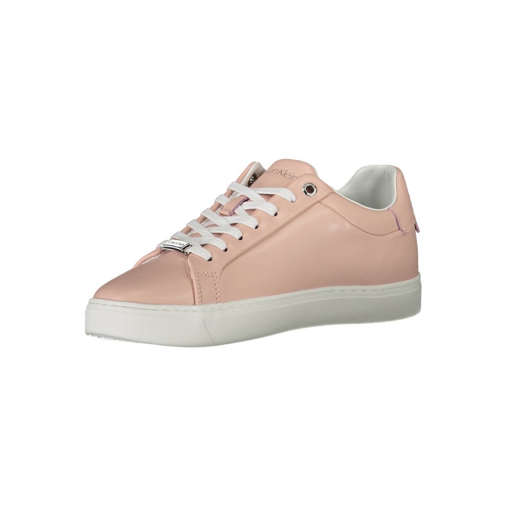 Sneaker für Damen aus rosafarbenem Leder