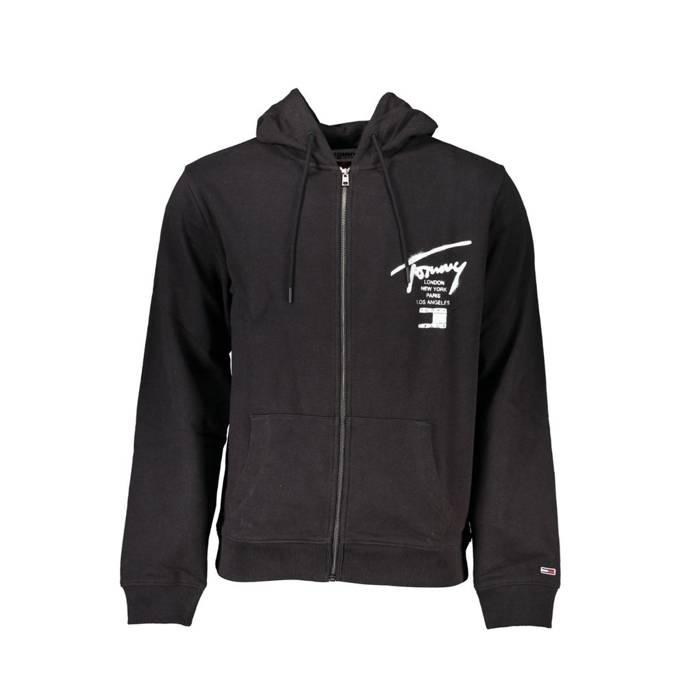 Black Cotton Men's Sweatshirt