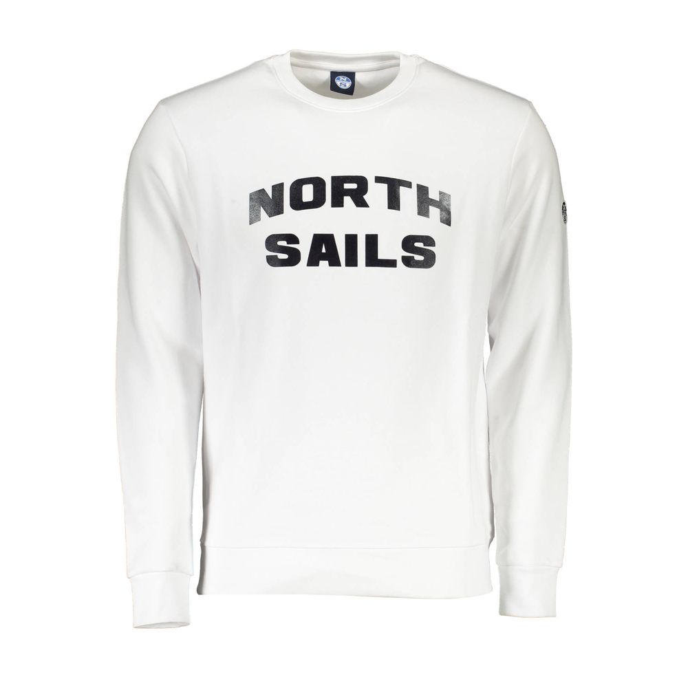 Weißes Herren-Sweatshirt aus Baumwolle
