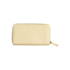Beige Polyurethane Women's Wallet