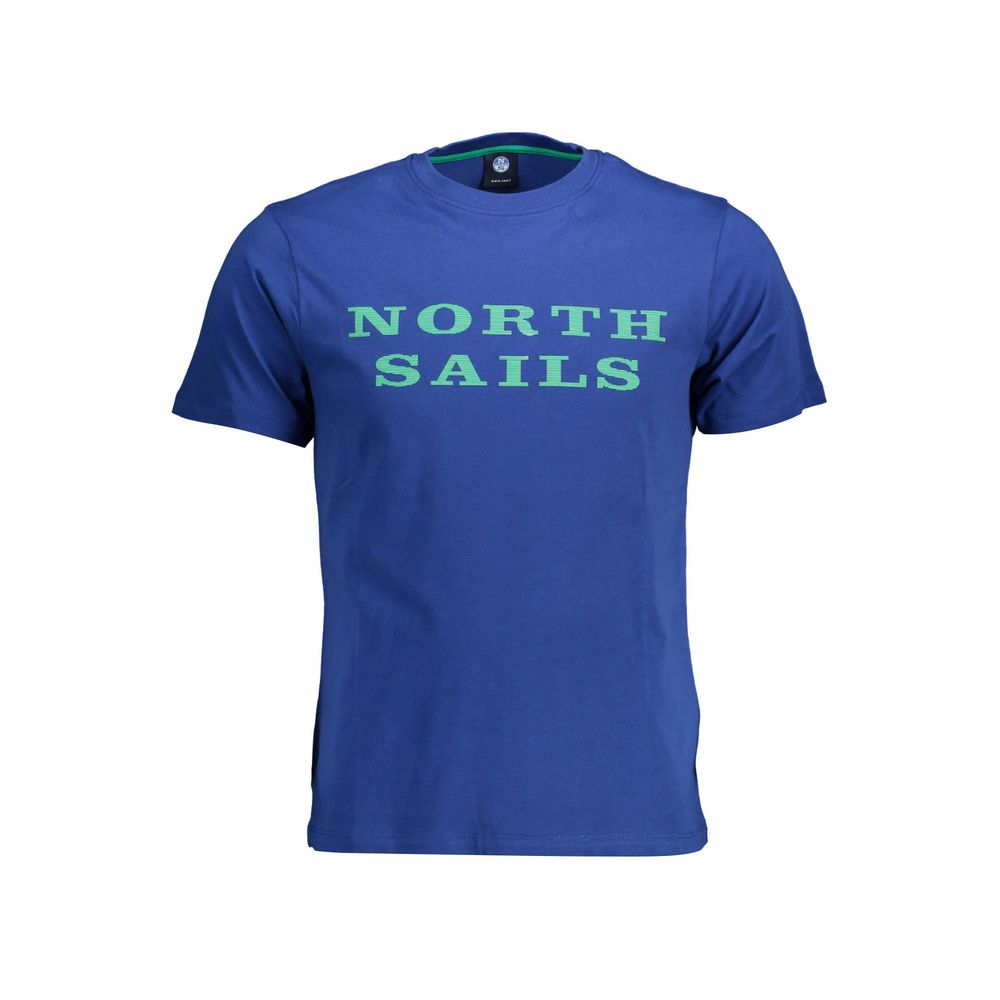 Herren T-Shirt aus blauer Baumwolle
