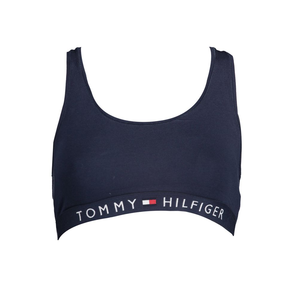 Blauer Baumwoll-Sport-BH für Damen