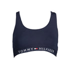 Blauer Baumwoll-Sport-BH für Damen