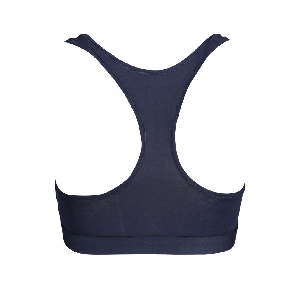 Blauer Baumwoll-Sport-BH für Damen