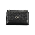 Black Polyester Women Handbag